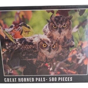 Great Horned Pals 500-Piece Puzzle